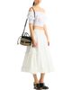 Balmain Balmain Mini Shuffle Bag in Smooth Leather and Raffia - 2