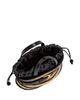 Balmain Balmain Mini Shuffle Bag in Smooth Leather and Raffia - 3