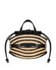 Balmain Balmain Mini Shuffle Bag in Smooth Leather and Raffia - 5