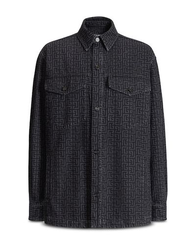 Balmain Balmain Monogram Maze Pattern Shirt