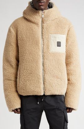 Balmain Balmain Monogram Print Reversible Bouclette Jacket