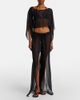Balmain Balmain Monogram sheer silk wide-leg pants - 2