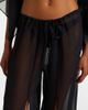 Balmain Balmain Monogram sheer silk wide-leg pants - 3
