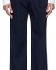 BALMAIN BALMAIN Navy Cotton Twill Darted Trousers - 1