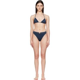 BALMAIN BALMAIN Navy Triangle High Brief Bikini