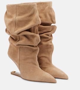 Balmain Balmain No-Wedge suede ankle boots
