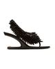 Balmain Balmain "No Wedge" beaded suede sandals - 3