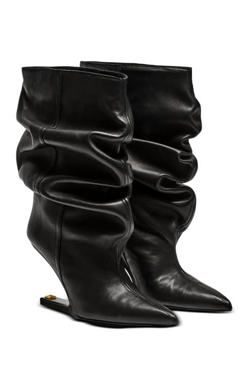Balmain Balmain "No Wedge" smooth leather ankle boots