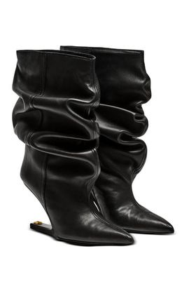 Balmain Balmain "No Wedge" smooth leather ankle boots