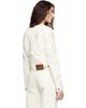 BALMAIN BALMAIN Off-White Patch-Pocket Denim Jacket - 3
