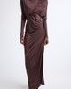 Balmain Balmain Open Back Ruched Viscose Jersey Gown - 1