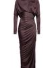 Balmain Balmain Open Back Ruched Viscose Jersey Gown - 5
