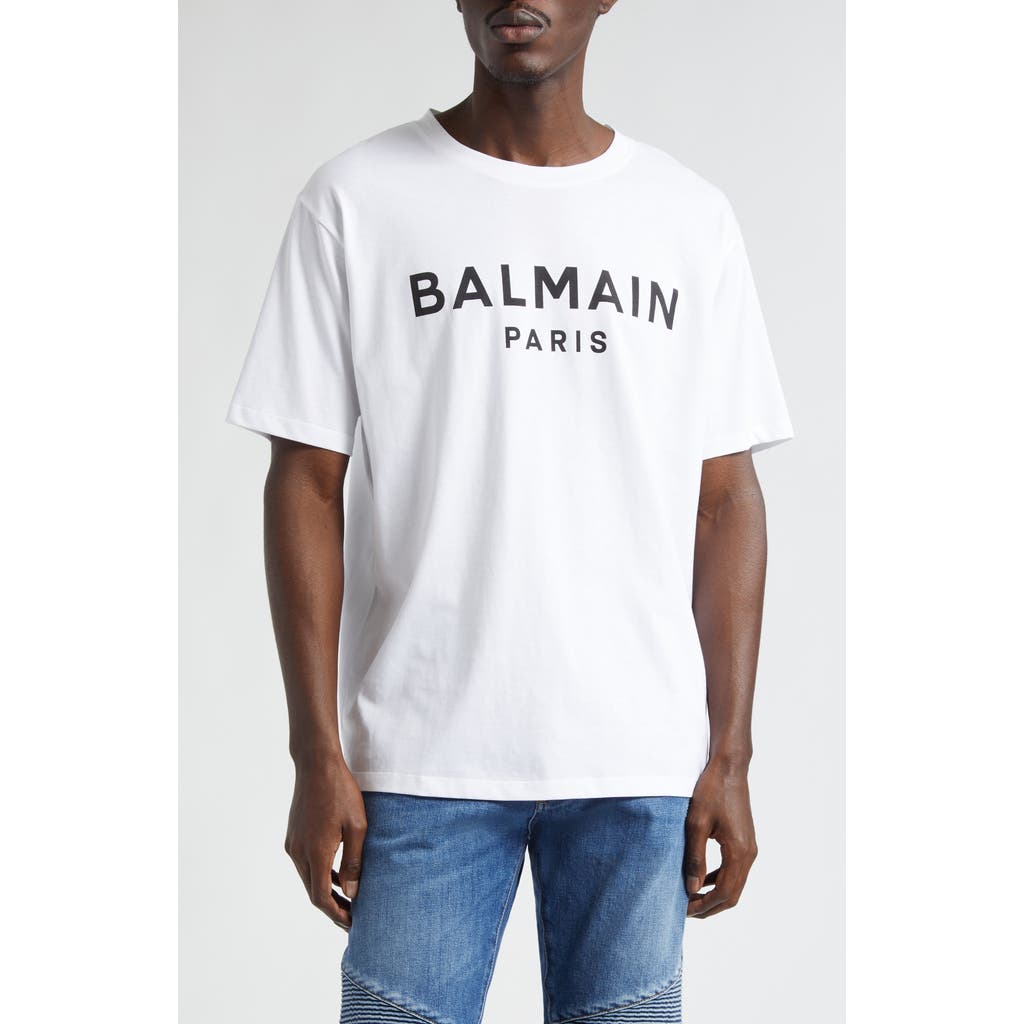 Balmain Balmain Organic Cotton Logo Graphic T-Shirt