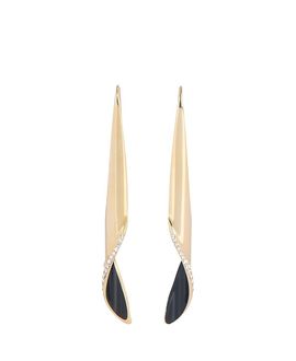 Balmain Balmain Organic Twist Earrings in Lacquered Brass