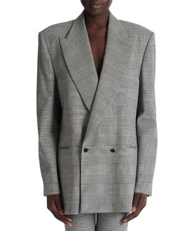 Balmain Balmain Oversized Jacket in Prince of Wales Jacquard