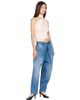 BALMAIN BALMAIN Pink Cross Neck Draped Fluid Jersey Top - 4