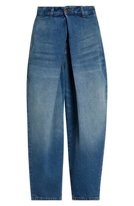 Balmain Balmain Pleated Barrel Leg Jeans