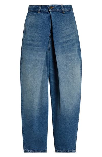 Balmain Balmain Pleated Barrel Leg Jeans
