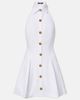 Balmain Balmain Pleated cotton poplin minidress - 1