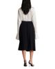 Balmain Balmain Pleated Silk Midi Skirt with Embellished Detail - 3