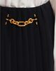 Balmain Balmain Pleated Silk Midi Skirt with Embellished Detail - 6