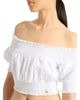 Balmain Balmain Poplin Off-The-Shoulder Top - 3