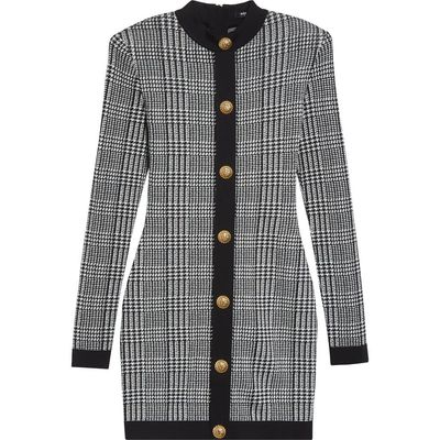 alice mccall black mini dress Two-Tone Long Dress by Balmain