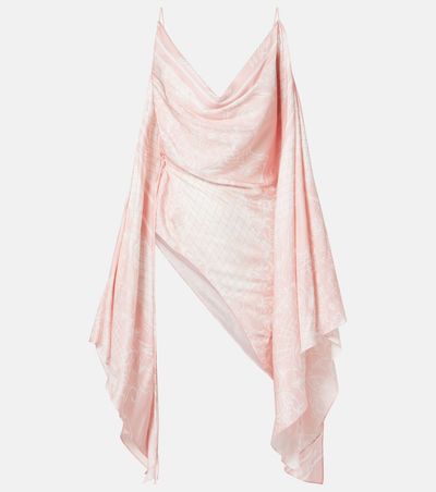 Balmain Balmain Printed asymmetric top