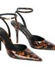 Balmain Balmain Printed Patent Leather Strappy Courts - 1