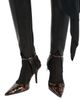 Balmain Balmain Printed Patent Leather Strappy Courts - 2