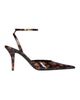 Balmain Balmain Printed Patent Leather Strappy Courts - 4