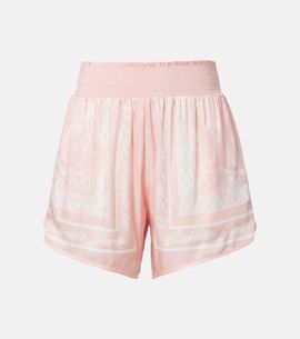 Balmain Balmain Printed satin shorts