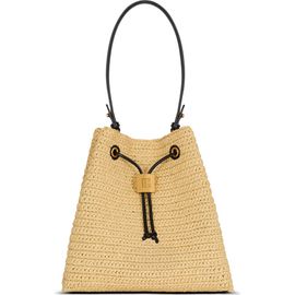 Balmain Balmain Pulse crochet and leather backpack