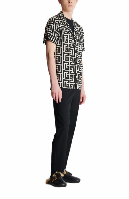 Balmain Balmain Pyjama Shirt With Monogrammed Print