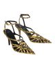 Balmain Balmain Python-Effect Leather Cage Sandals - 1