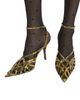 Balmain Balmain Python-Effect Leather Cage Sandals - 2