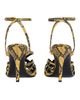 Balmain Balmain Python-Effect Leather Cage Sandals - 3