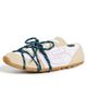 Balmain Balmain Racer 45-Suede Leather & Nylon Sneakers Crème/Blanc - 1