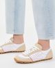 Balmain Balmain Racer 45-Suede Leather & Nylon Sneakers Crème/Blanc - 4
