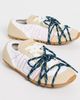 Balmain Balmain Racer 45-Suede Leather & Nylon Sneakers Crème/Blanc - 6