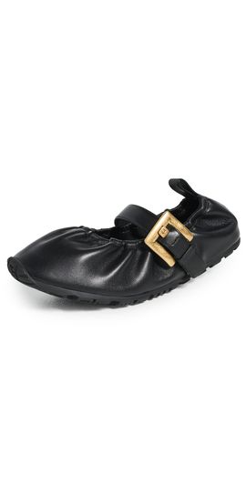 Balmain Balmain Racer 45 Ballerina Flats 0PA Noir