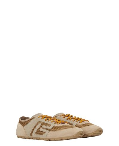 Balmain Balmain Racer 45 Trainers in Mesh and Suede Leather
