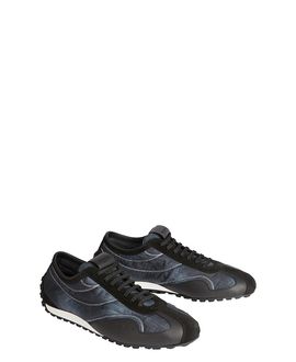 Balmain Balmain Racing Low Trainers in Nylon and Leather