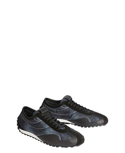 Balmain Balmain Racing Low Trainers in Nylon and Leather