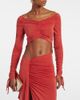 Balmain Balmain Ruched jersey crop top - 2