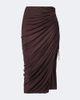 Balmain Balmain Ruched jersey midi skirt - 1