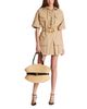 Balmain Balmain Short Cotton Gabardine Lace-Up Dress - 3