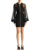 Balmain Balmain Short Jersey and Muslin Dress - 1