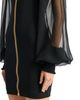 Balmain Balmain Short Jersey and Muslin Dress - 5
