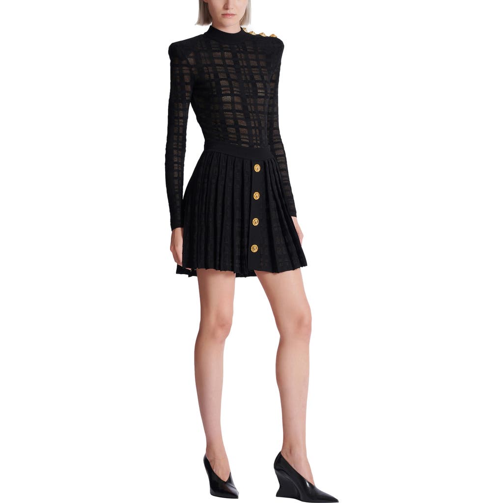 Balmain Balmain Short pleated skirt